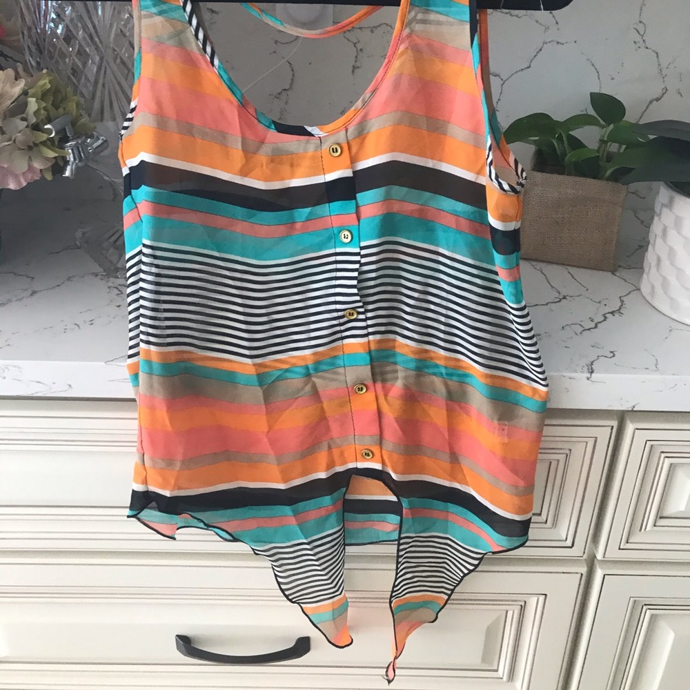 Toska Top/Blouse with tie at the bottom